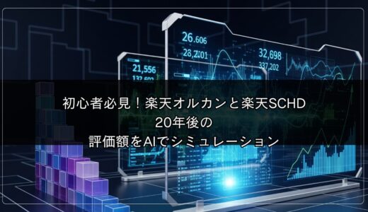 初心者必見！楽天オルカンと楽天SCHD、20年後の評価額をAIでシミュレーション