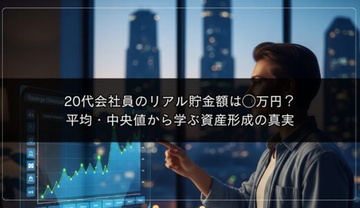 20代会社員のリアル貯金額は◯万円？平均・中央値から学ぶ資産形成の真実