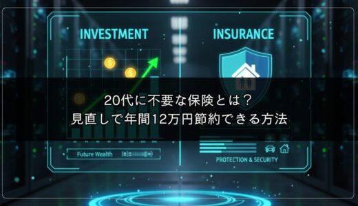20代に不要な保険とは？見直しで年間12万円節約できる方法