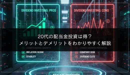 20代の配当金投資は得？メリットとデメリットをわかりやすく解説