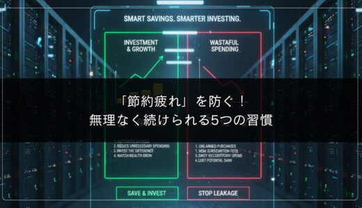 「節約疲れ」を防ぐ！無理なく続けられる5つの習慣