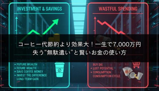 コーヒー代節約より効果大！一生で7,000万円失う“無駄遣い”と賢いお金の使い方