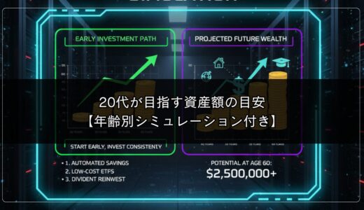 社会人1年目から始める！20代が目指す資産額の目安【年齢別シミュレーション付き】