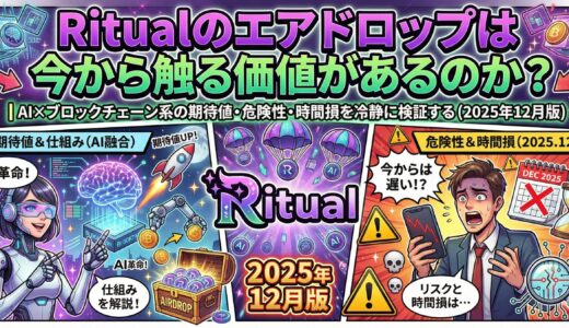 Ritualのエアドロップは今から触る価値があるのか？｜AI×ブロックチェーン系の期待値・危険性・時間損を冷静に検証する（2025年12月版）